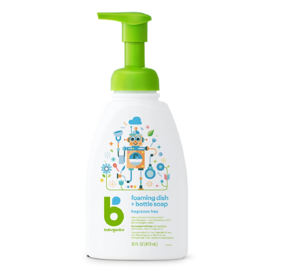 babyganics travel dish soap