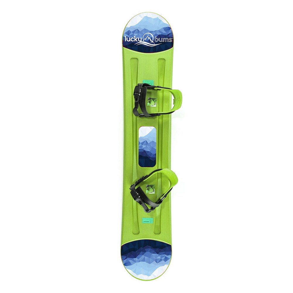 Lucky Bums 95cm Youth Kids Plastic Snowboard with Adjustable