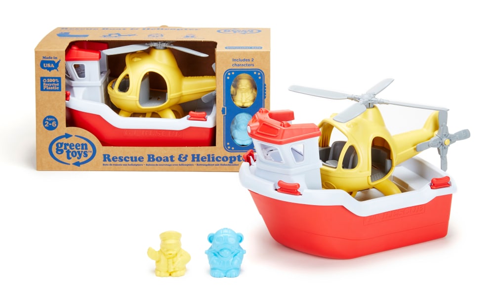 green toys rescue boat