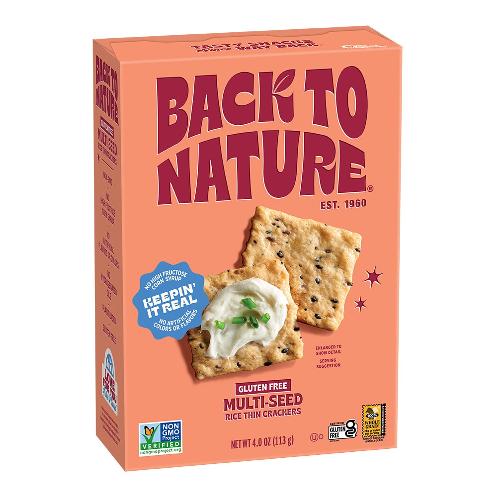 Back To Nature Gluten Free Multi Seed Rice Thin Crackers 4 Oz Qfc