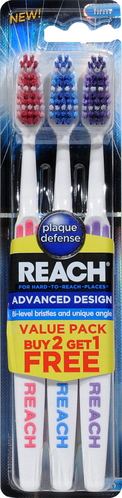 reach firm toothbrush value pack