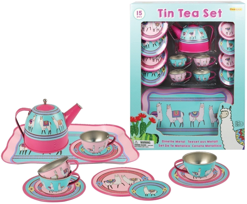 tin tea set