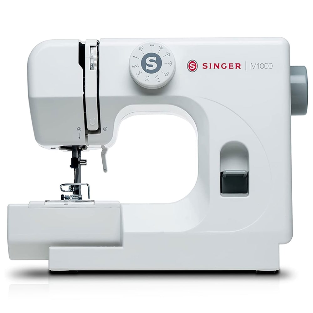 Singer M1000 Sewing Machine with 32 Stitch Applications and Accessories, White