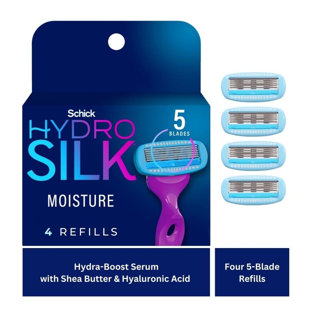 Schick Hydro Silk 5 Razor Cartridges 4 Ct Smith S Food And Drug