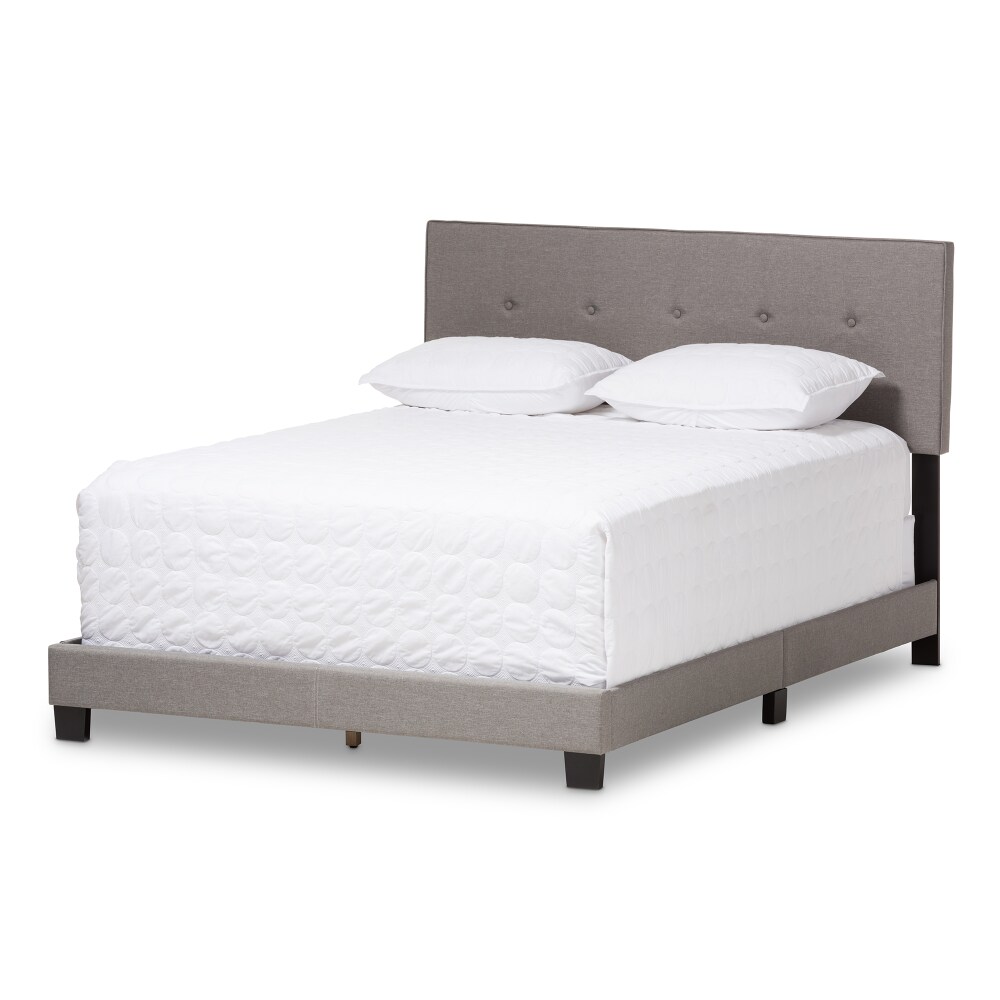 Baxton Studio Hampton Modern and Contemporary Light Grey Fabric Upholstered Full Size Bed Baxton Studio Hampton Modern and Contemporary Light Grey Fabric Upholstered Full Size Bed