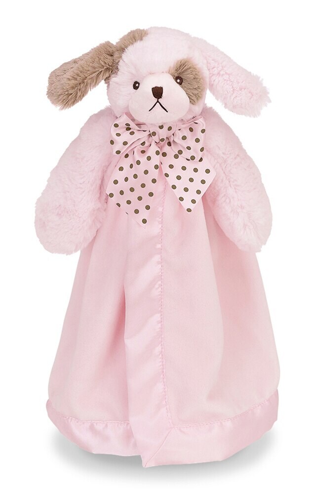 stuffed pink dog