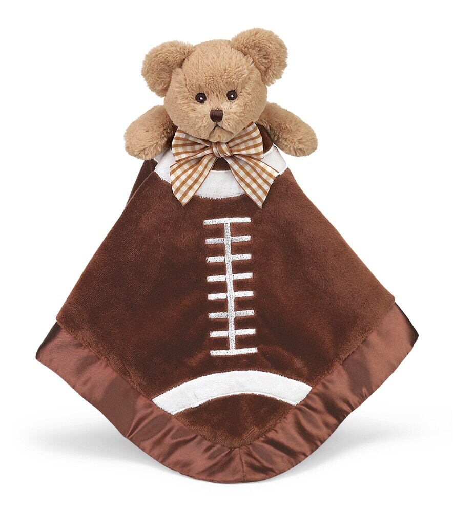 Marianos Bearington Baby Stuffed Animal Security Blanket Teddy Bear Football