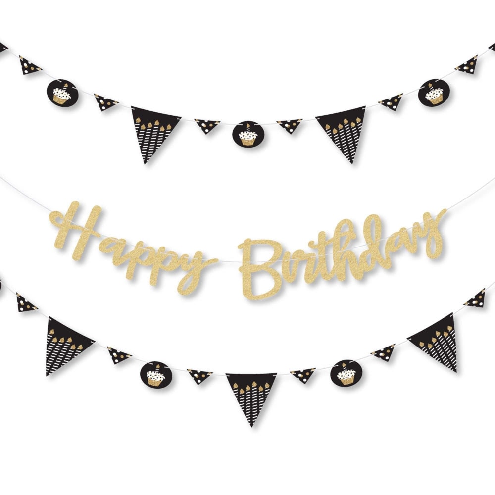 Glitter Happy Birthday Letter Banner Glitter Happy Birthday Letter Banner