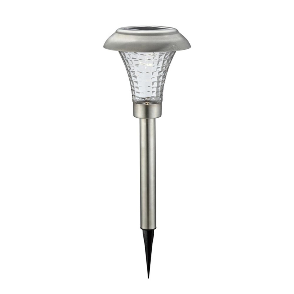 Living Accents 3908357 Silver Solar Powered LED Pathway Light Pack of 4 1 Kroger