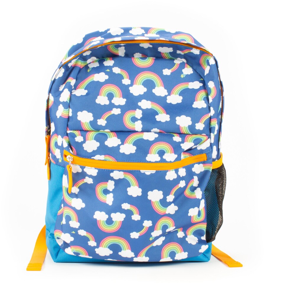 rainbow checkerboard backpack