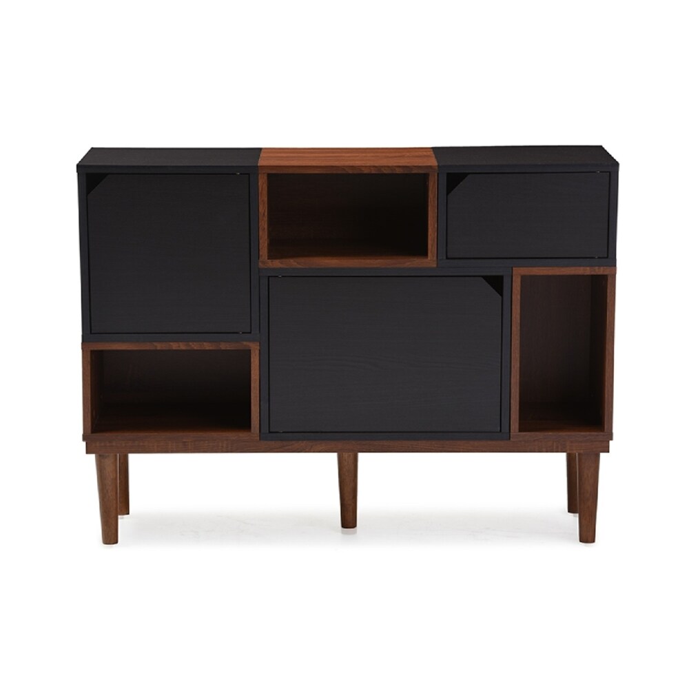 Baxton Studio Anderson Mid-century Retro Modern Oak and Espresso Wood Sideboard Storage Cabinet Baxton Studio Anderson Mid-century Retro Modern Oak and Espresso Wood Sideboard Storage Cabinet