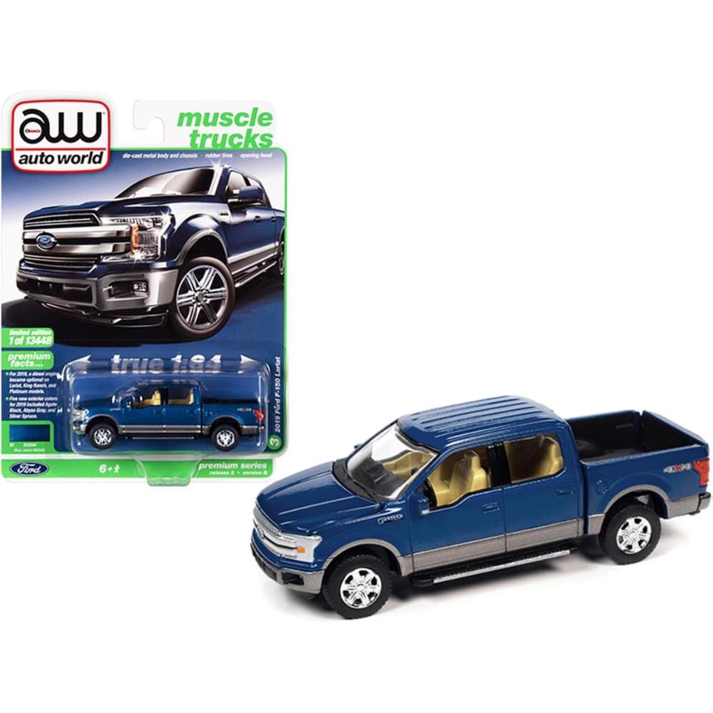 Autoworld 64322-AWSP078B 3.5 x 3 in. 1-64 Scale 2019 Ford F