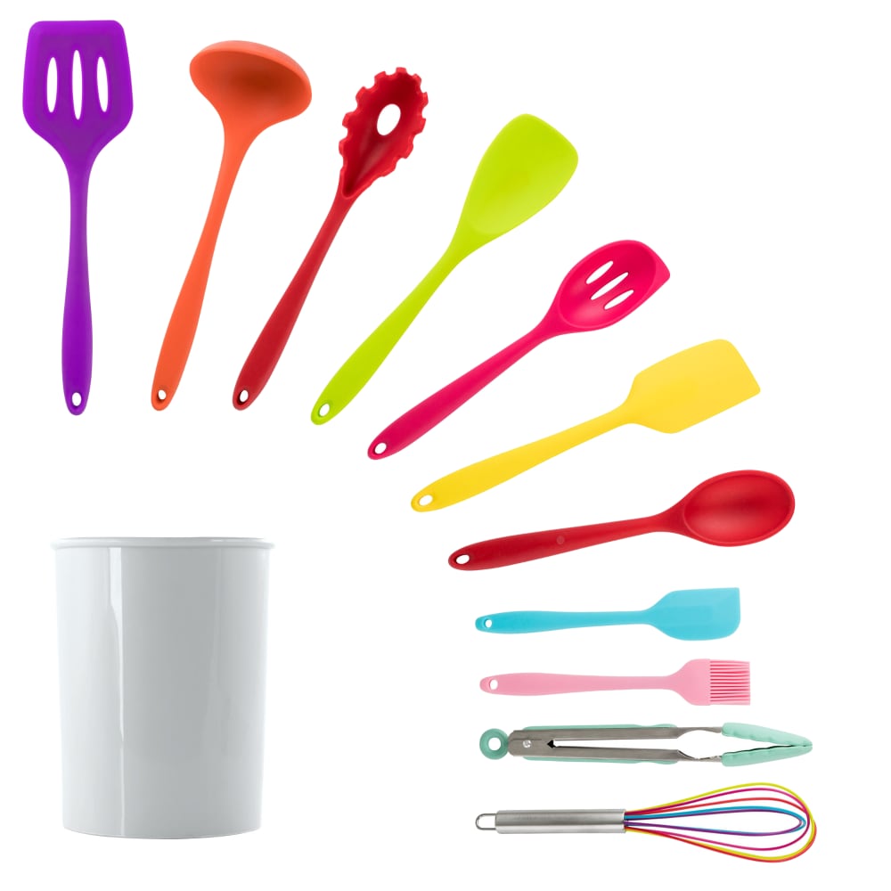 Mulit-Color Silicone Cooking Utensils (Set of 12) Mulit-Color Silicone Cooking Utensils (Set of 12)