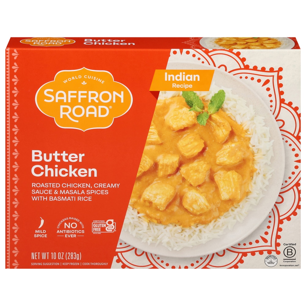 Saffron Road® Butter Chicken Gluten-Free Indian Meal Frozen Dinner, 10 oz
