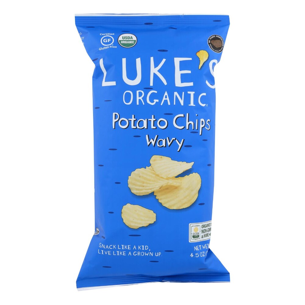 City Market Luke S Organic Wavy Potato Chips 4 5 Oz