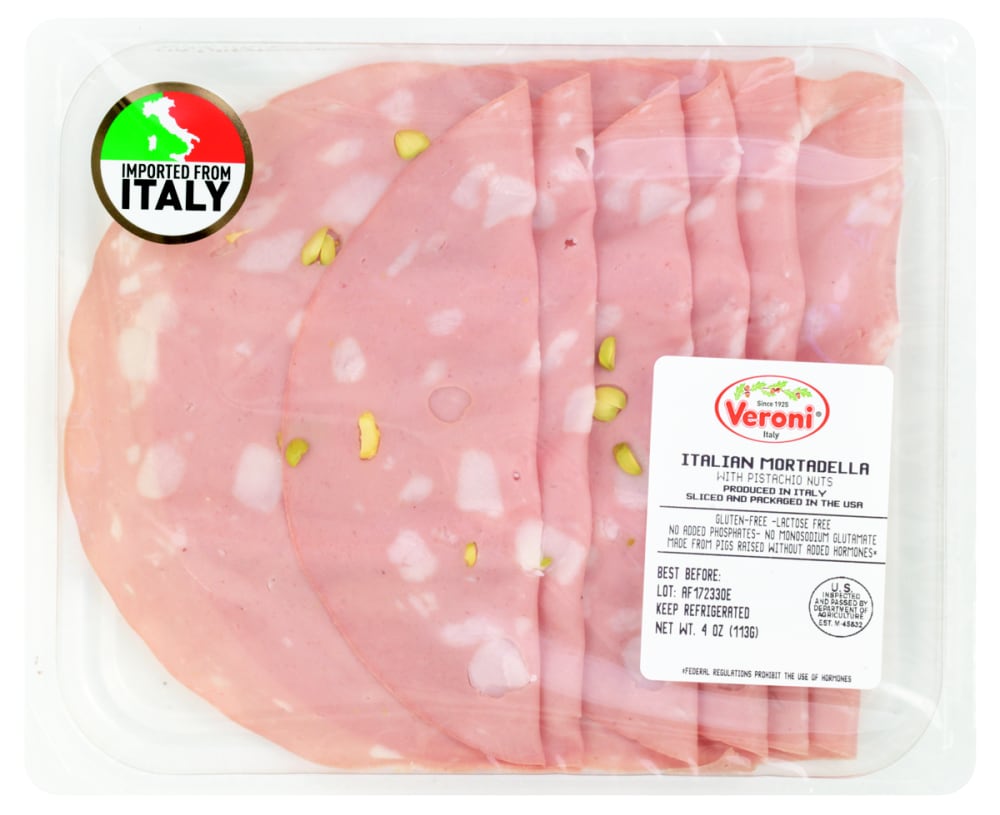 Veroni Italy® Italian Mortadella with Pistachio Nuts, 4 oz