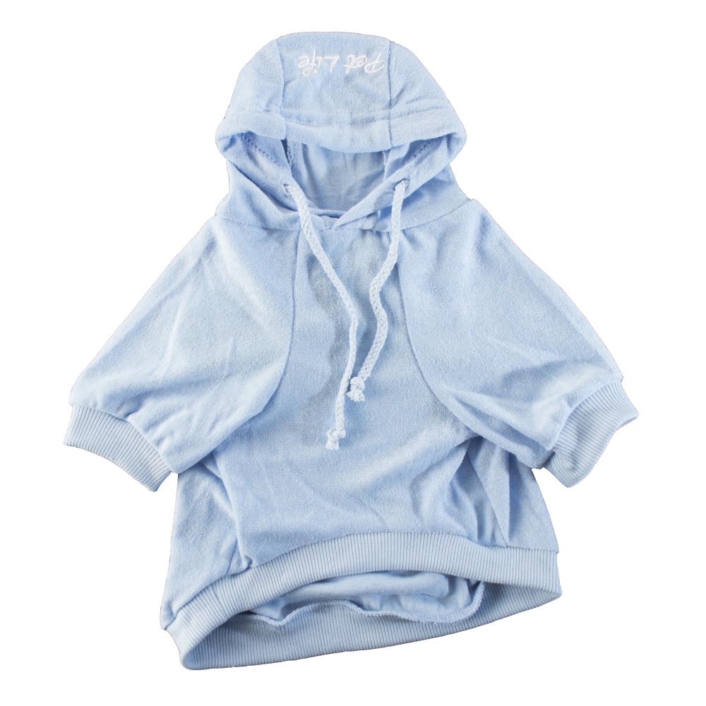 Pet Life Blue French Terry Cotton Dog Hoodie Pet Life Blue French Terry Cotton Dog Hoodie