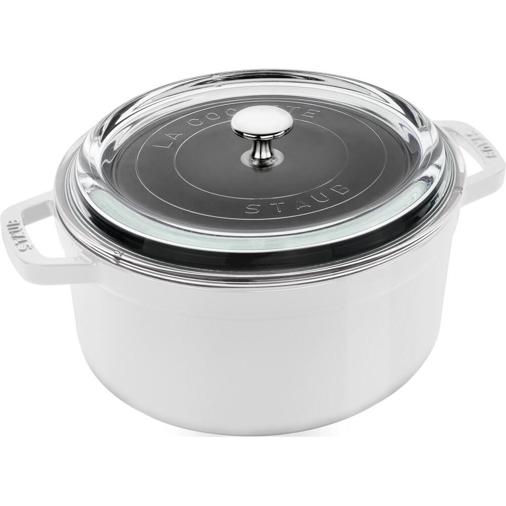 4 Qt. Round White Slow Cooker with Glass Lid 4 Qt. Round White Slow Cooker with Glass Lid
