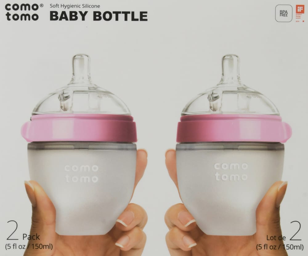 baby bottles pink