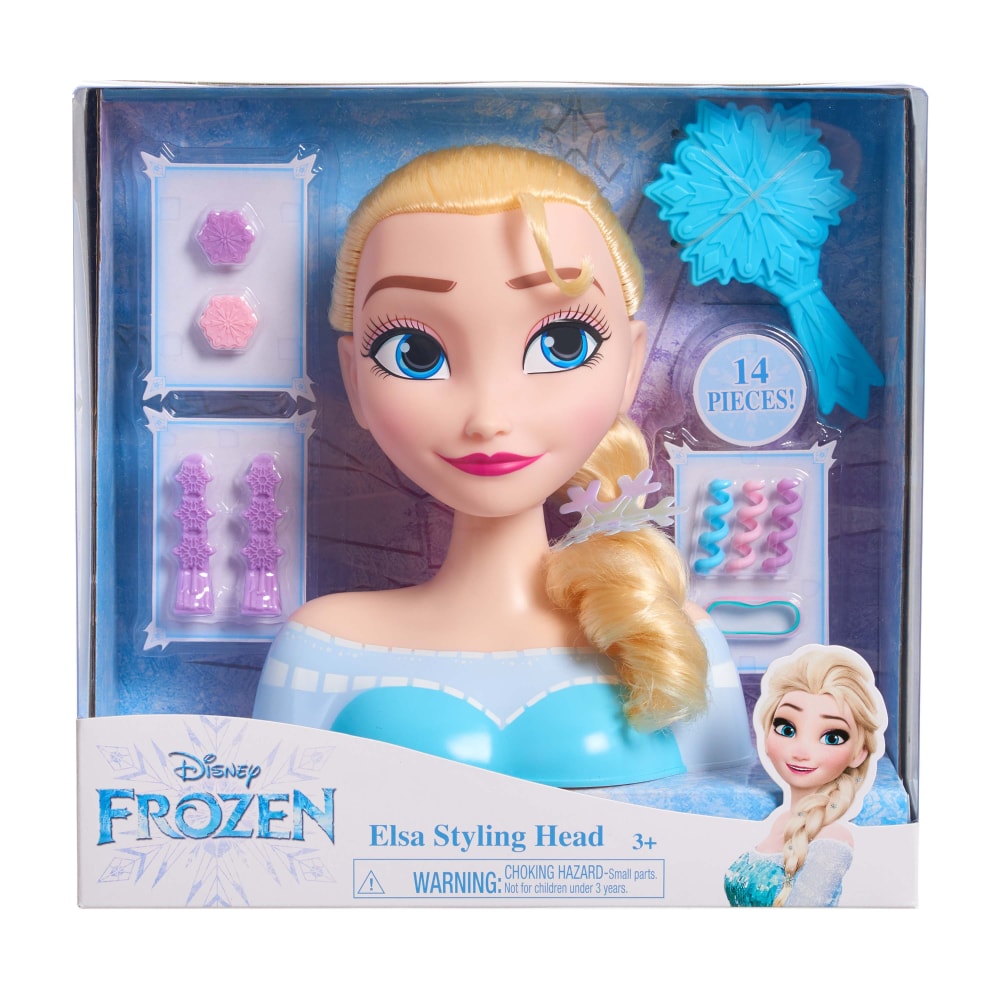 frozen disney elsa styling head playset