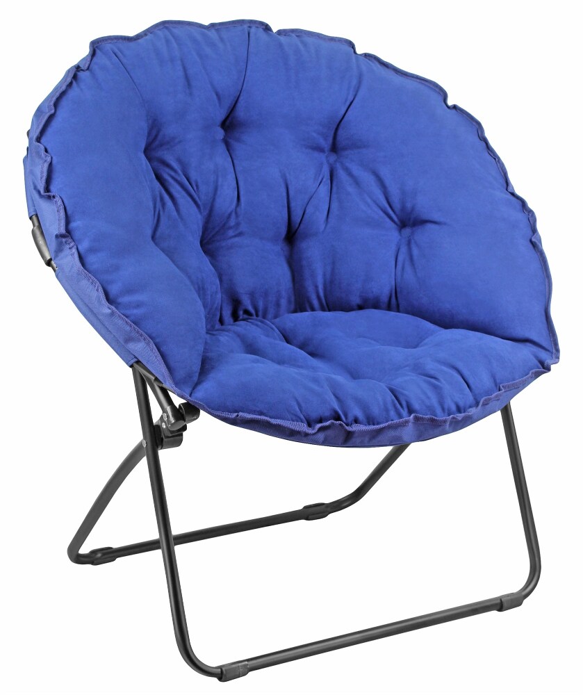 Zenithen Round Foldable Padded Dish Saucer Chair For Dorm Bedroom 32 Blue 1 Fry s Food Stores