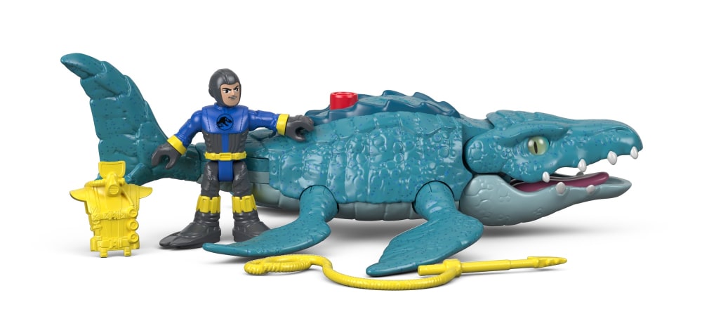 imaginext jurassic world mosasaurus & diver