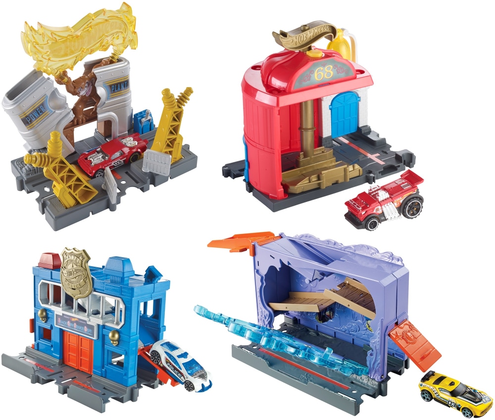 hot wheels fire station spinout