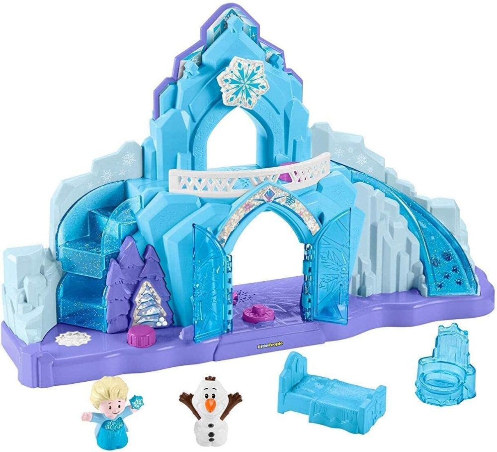 little people disney frozen elsa's ice palace with lights & sounds