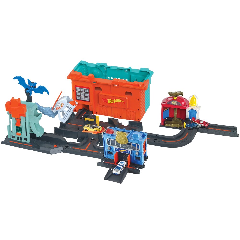 hot wheels city downtown super fuel stop play set