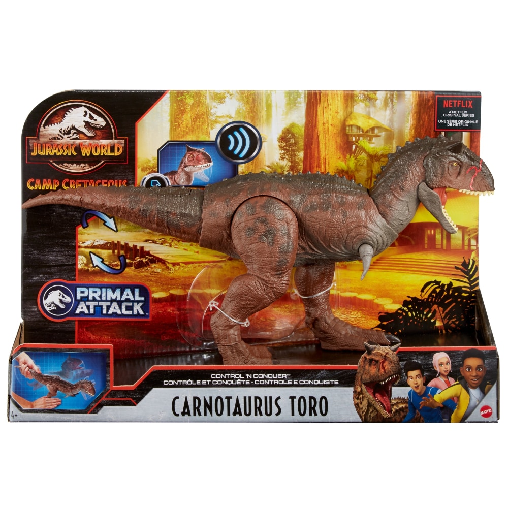 jurassic world action attack carnotaurus figure