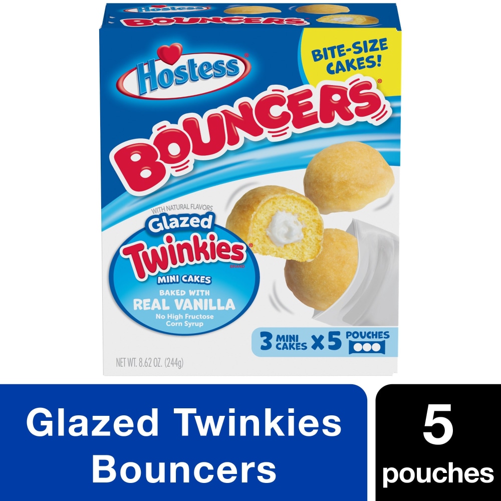 Hostess® Bouncers™ Glazed Twinkies® Mini Cakes, 5 ct / 8.62 oz