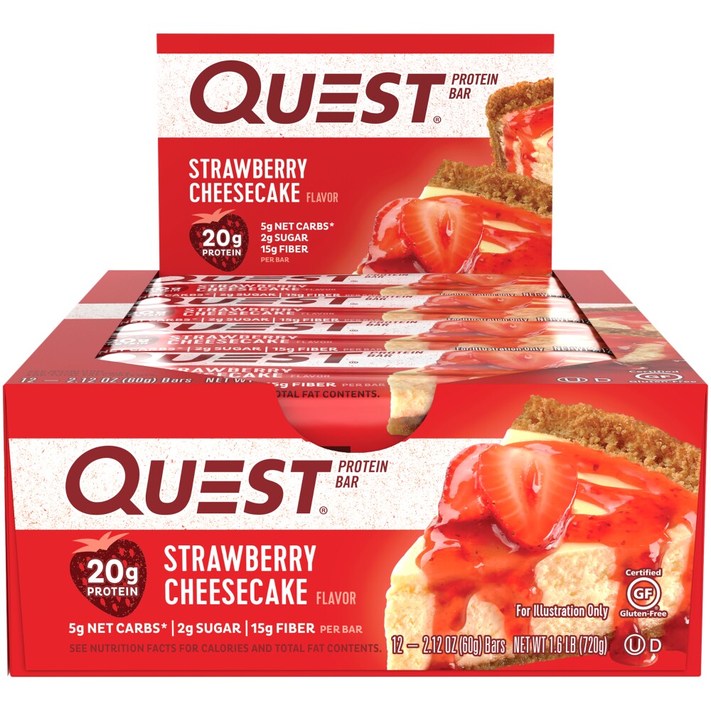 City Market Quest Strawberry Cheesecake Protein Bars 12 Ct