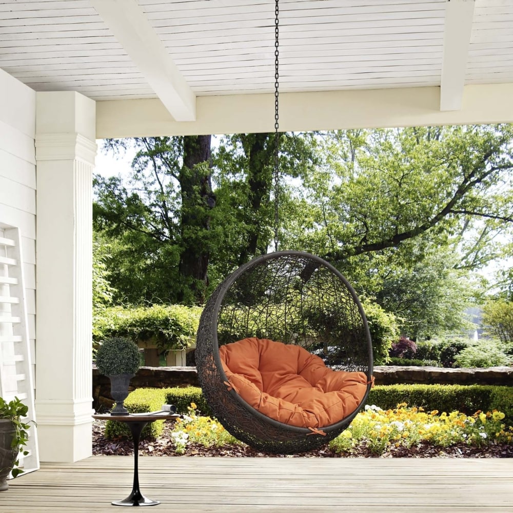 Hide Outdoor Patio Swing Chair Without Stand-EEI-2654 gray Hide Outdoor Patio Swing Chair Without Stand-EEI-2654 gray