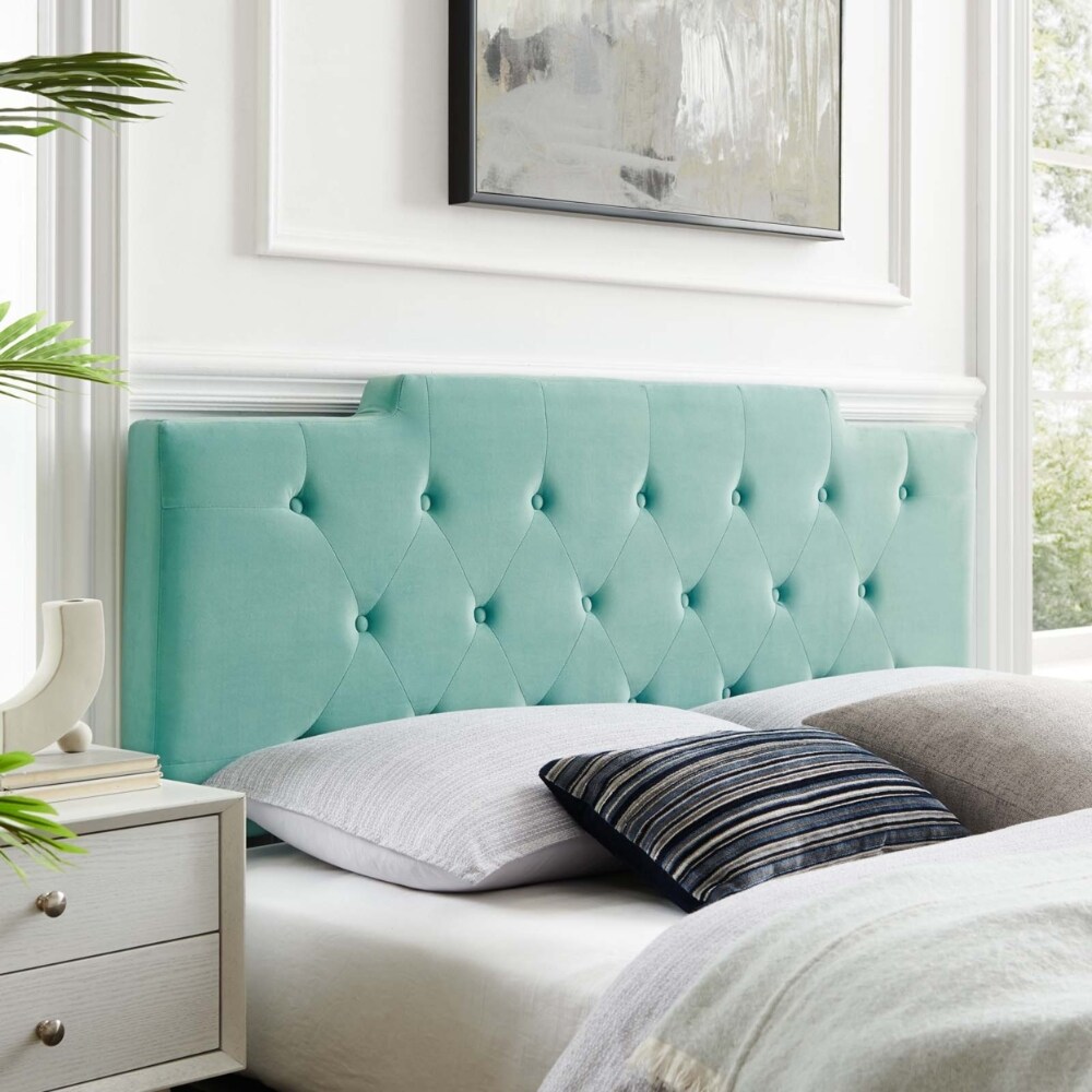 Mint green headboard discount
