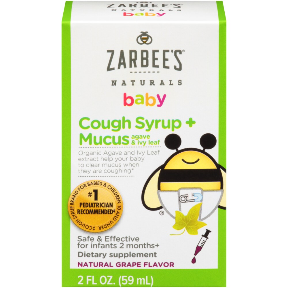 Kroger Zarbee S Naturals Baby Grape Cough Syrup Mucus Relief