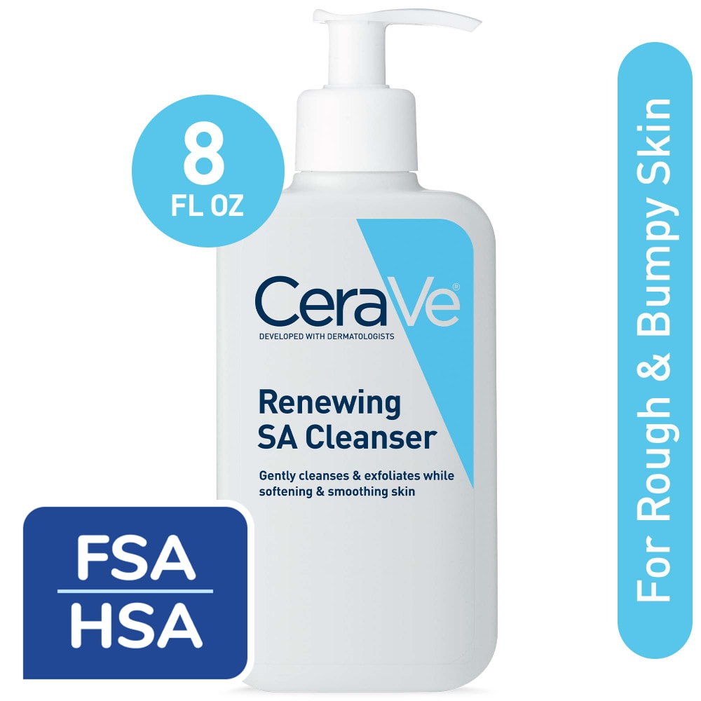 CeraVe Renewing SA Cleanser, Exfoliating Face Wash With Salicylic Acid For Rough And Bumpy Skin, 8 fl oz - Harris Teeter CeraVe Renewing SA Cleanser, Exfoliating Face Wash With Salicylic Acid For Rough And Bumpy Skin, 8 fl oz - Harris Teeter