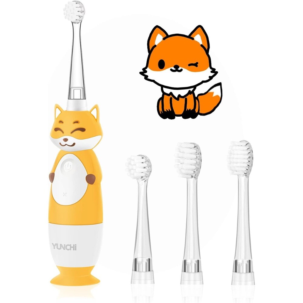 YUNCHI Baby Toothbrush, Toddler Toothbrush Age 0-4 Years, 1 YUNCHI Baby Toothbrush, Toddler Toothbrush Age 0-4 Years, 1