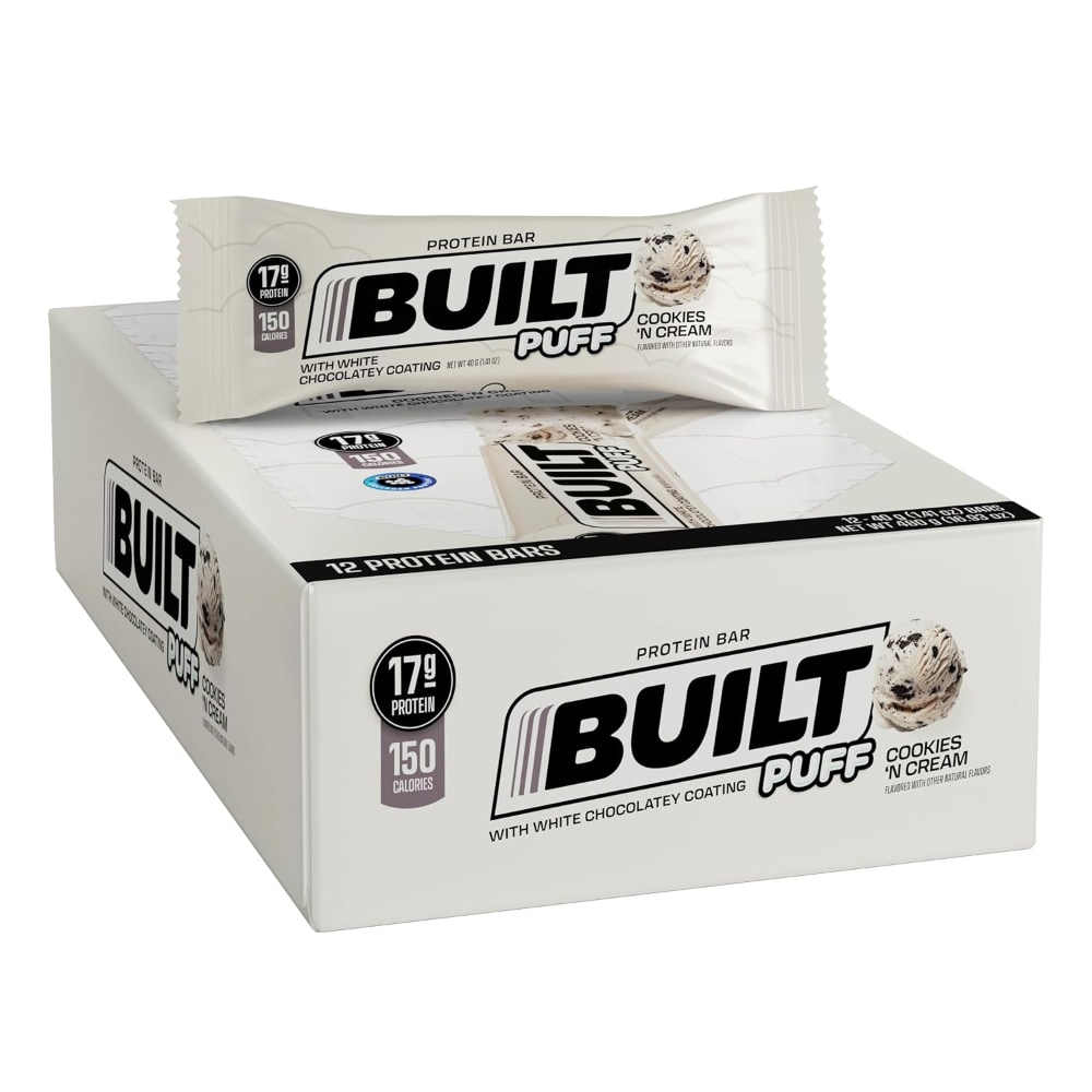 Built Bar Creamy Cookies with White Chocolate Puff 12.00, 1 - Frys Food  Stores
