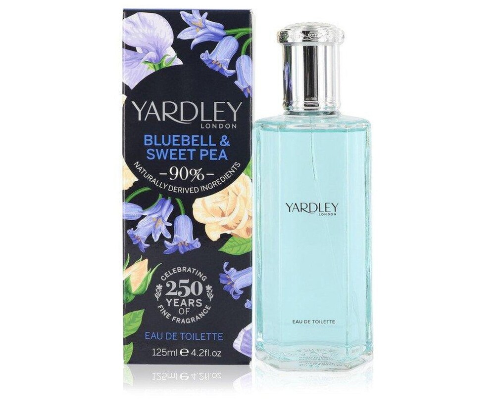 Yardley Bluebell & Sweet Pea Eau De Toilette Spray By Yardley London - 4.2 oz Yardley Bluebell & Sweet Pea Eau De Toilette Spray By Yardley London - 4.2 oz