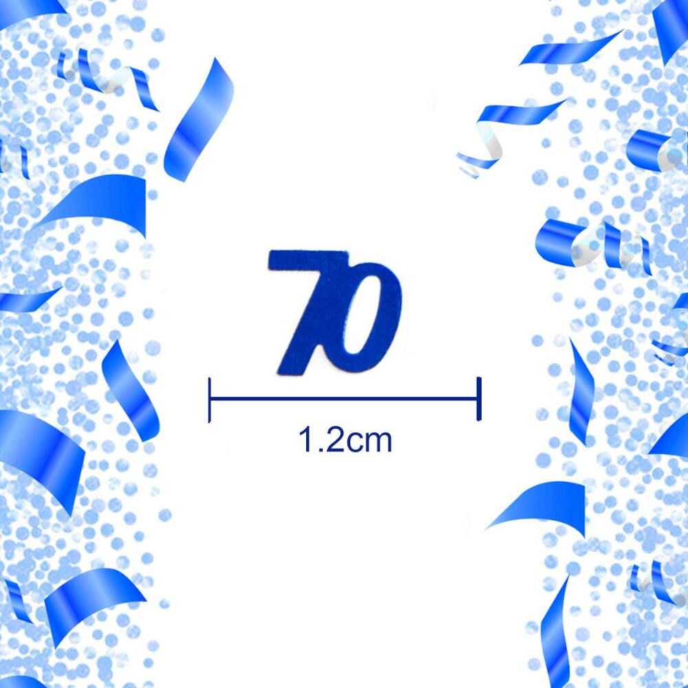 Table Confetti - Blue 70th