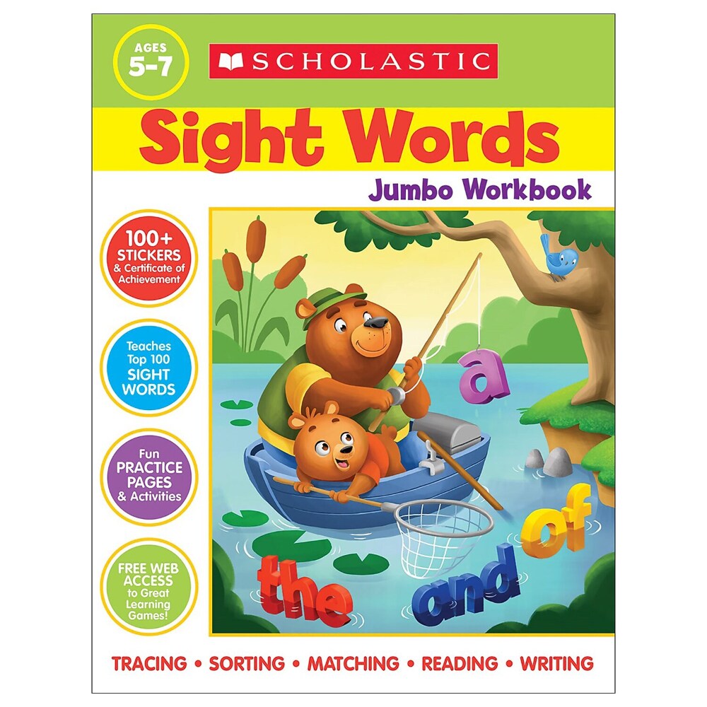 Scholastic Teaching Scholastic Sight Words Jumbo Workbook, 1 Scholastic Teaching Scholastic Sight Words Jumbo Workbook, 1
