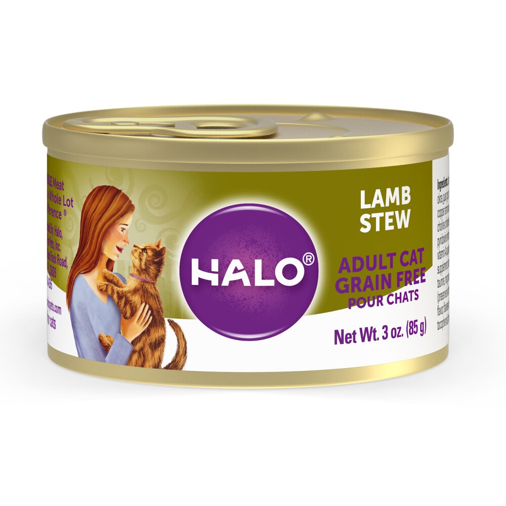 Halo Holistic Grain Free Adult Lamb Stew Canned Cat Food Halo Holistic Grain Free Adult Lamb Stew Canned Cat Food