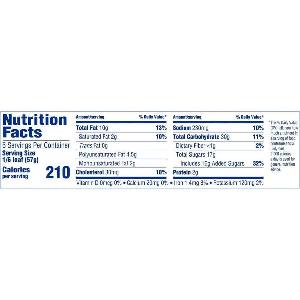 Kroger Marble Cake Nutrition Facts Besto Blog