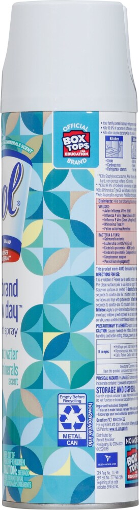Lysol Brand New Day Coconut Water and Sea Minerals Disinfectant Spray