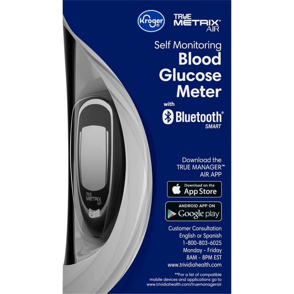 Kroger True Metrix Air Self Monitoring Blood Glucose Meter 1 Ct Kroger