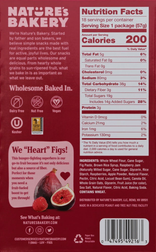 TLDR Review: Natures Bakery Raspberry Fig Bar