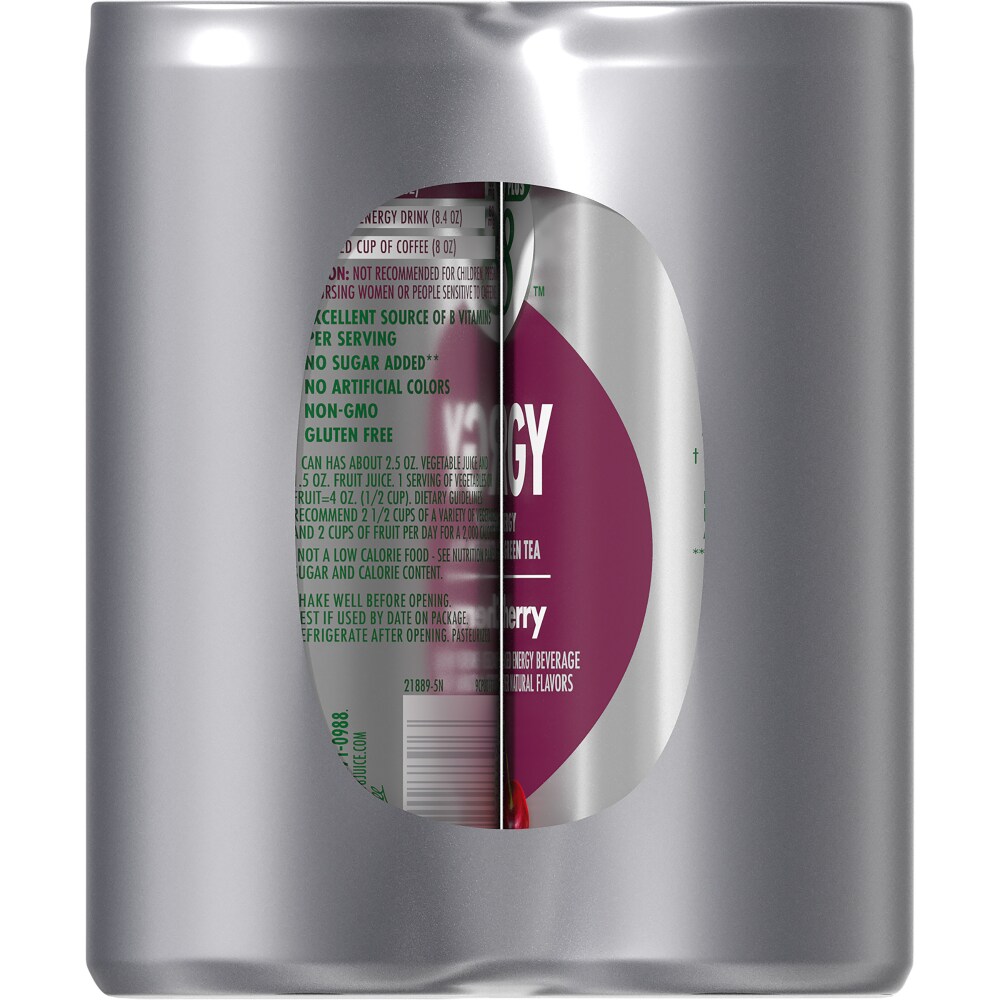 V8 Energy Pomegranate Blueberry Flavored Vegetable Fruit Juice 6pk Hy Vee Aisles Online Grocery Shopping