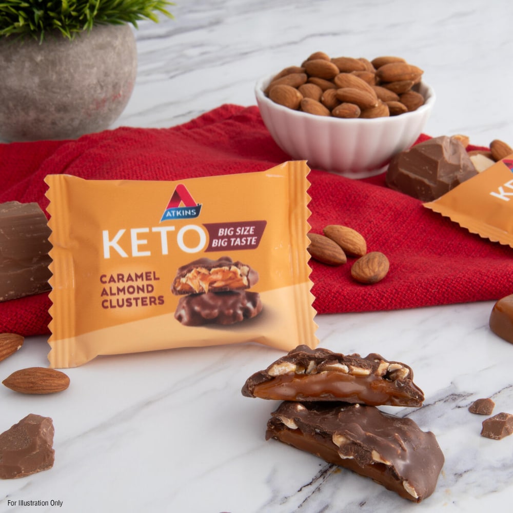 Atkins Caramel Almond Clusters - Low Sugar Keto Candy
