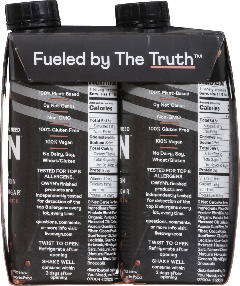 OWYN™ 100% Vegan Pro Elite Chocolate Protein Shakes