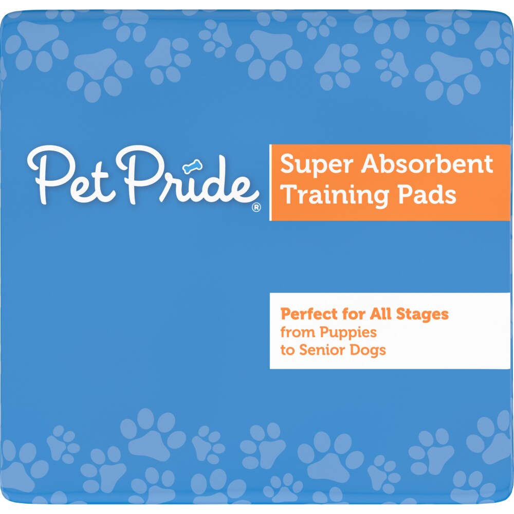Pet Pride Super Absorbent Training Pads 100 Count 21 x 21 in